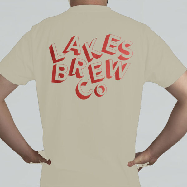 Lakes Brew Co Jumble T-Shirt Sand  Red - Lakes Brew Co